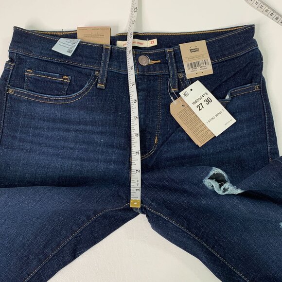 Levi's Women's Jeans Size 4 Stretch Denim 311 Shaping Skinny Jeans Blue W27 - Picture 7 of 8